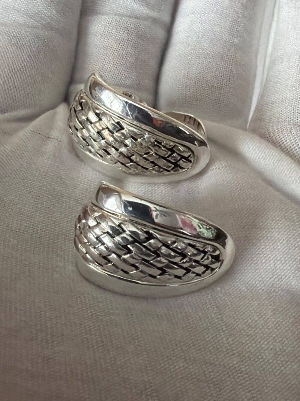 Vintage Monet & Erwin Clip On Earring Lot of 4 Pairs Gold Silver Designer - Picture 12 of 16